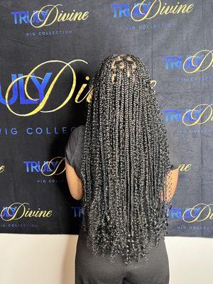 Smedium Knotless braids