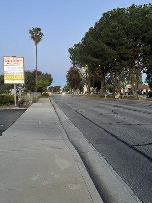 The street view of Bedder Mattress and Bedder Mattress sign