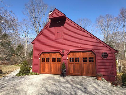 Garage doors, special ordered and handmade!