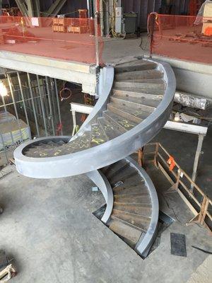 Custom Fabricated Circular Stair