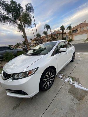 MY 5 years old baby! Finally got her sparkling white sooo clean!!!! Happy Customer here!!!!!