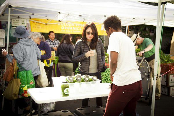 you can find them at the farmer's market every sunday rain or shine