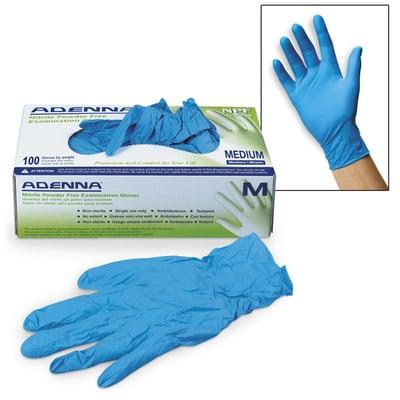 NPF-Blue Nitrile Powder Free (PF) Exam Gloves