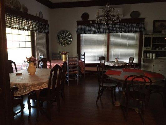 Dining area for several guests