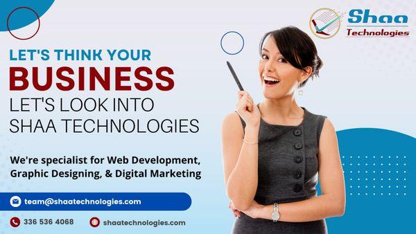 Affordable Website Design & Digital Marketing. for small & Medium Businesses.
Call : 336 536 4068
email : team@shaatechnologies.com