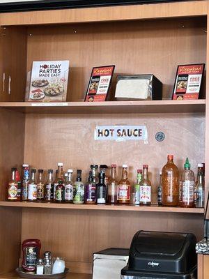 HOT SAUCE BAR TO DIE FOR