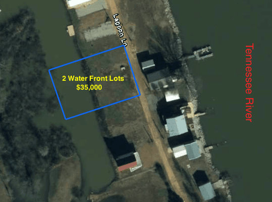 2 water front lots - Unrestricted - Combined lot size is 200x150 including the water.  Boat Launch & 2 Marinas / Restaurants ...