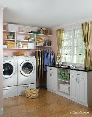 Laundry room in white.  Comes with free shipping and a limited lifetime warranty, call for details, 800-910-0129