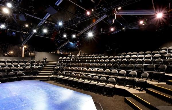 Our 189-seat thrust theatre.