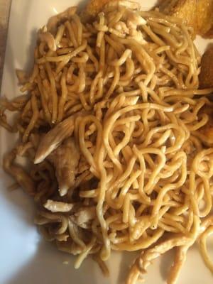 Chicken lo mein without vegetables