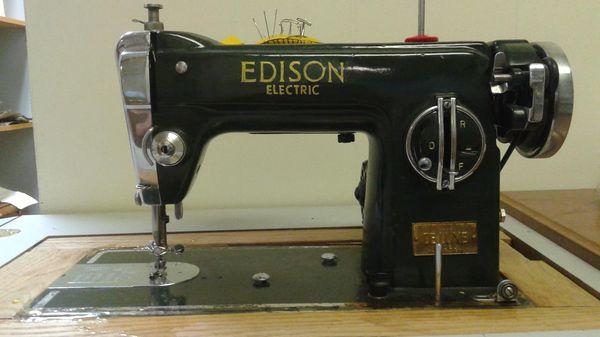 This Edison Electric is a workhorse! It will handle leather, denim, etc.