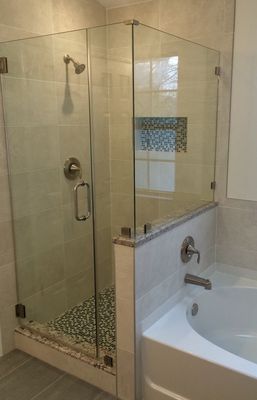 Elegant and welcoming bathroom space