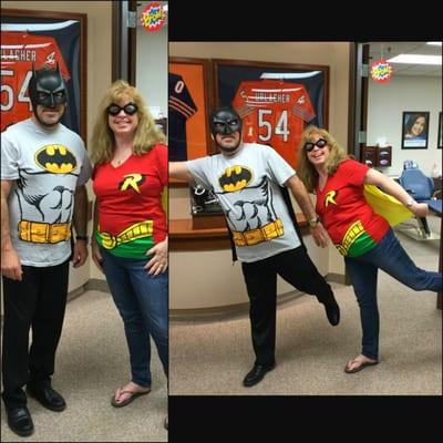 Dr. Batman and Mrs. Robin!