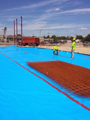 Prepping for new Chase bank slab