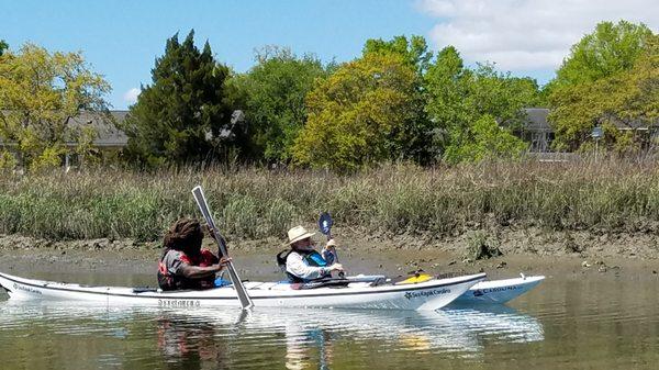 Going inland on Shem Creek