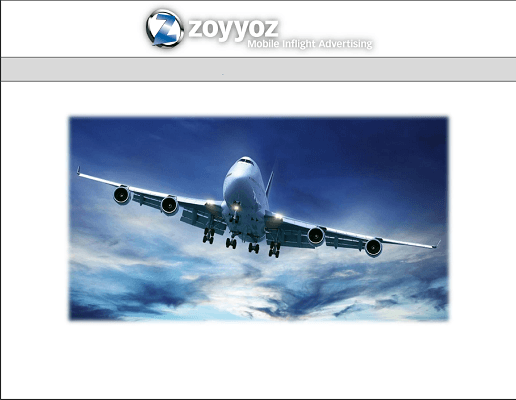 Zoyyoz In Flight Advertising