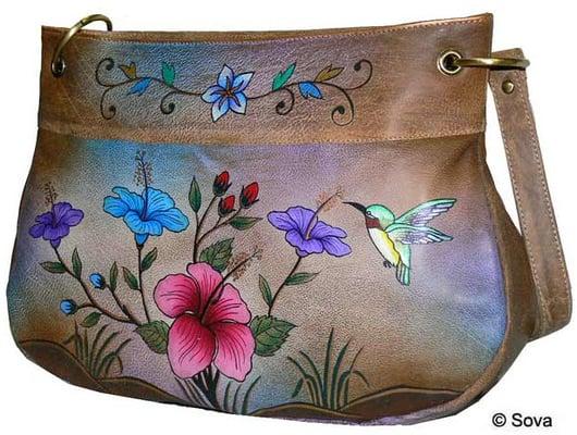 Hand Painted Travel Shoulder Bag