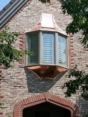 Check out these beautiful Copper Bay Windows that were manufactured and installed by our amazingly talented staff.