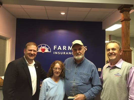 Jackie and Sue Espeland from Sheridan IL.. Farmers clients since 1967. That's 48 years! Thank you both!