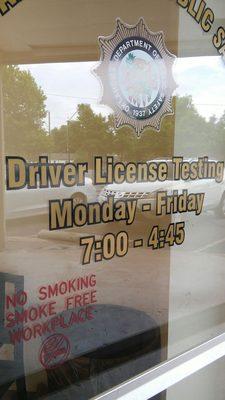 They open around 8ish between 8:05-8:15a.m. oh and nobody can be helped after 3:30p.m. so they can close by 4:45pm WTF talk about FUBAR