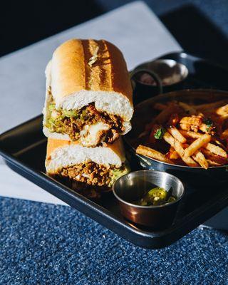 Lamb Kheema Cheesesteak