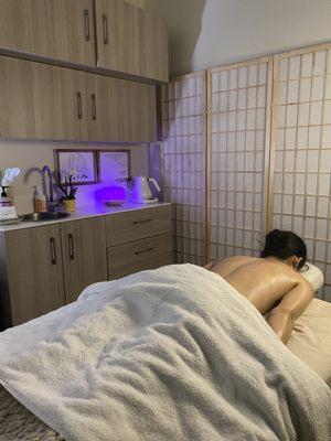 Oil-based massage