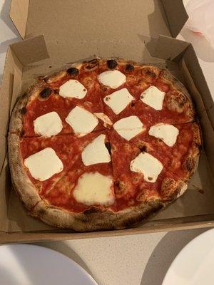 Margarita pizza - missing basil