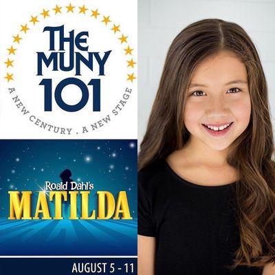 Leia, who has taken piano lessons from Mr. Townsend for six years, was one of the few chosen to be in the Muny production of Matilda, 2019.