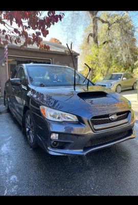 Full wash,clay bar, and wax, after oil and filter change, with tire rotation