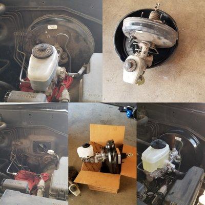 replace brake booster and master cylinder on a 2006 Toyota Tundra