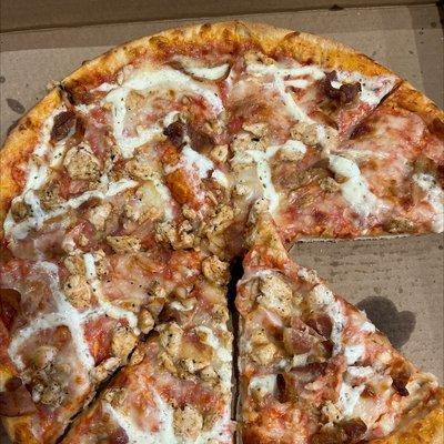 Chicken Bacon Ranch Pizza