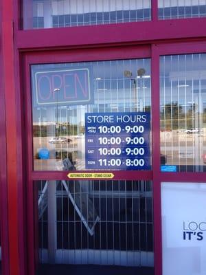 Shopping hours