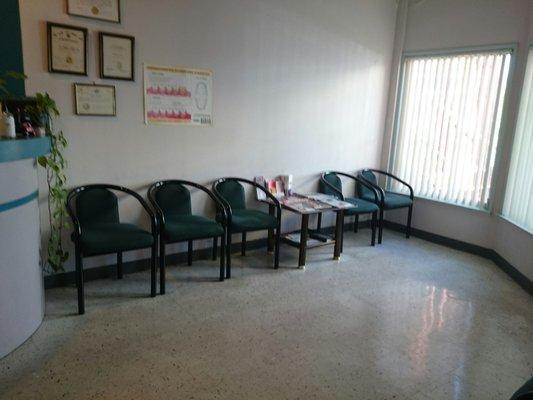 Nice clean waiting area