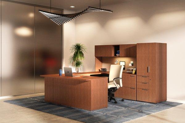 Desking systems for private offices