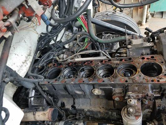 Diesel engine rebuilds.