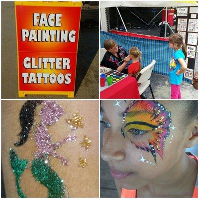 Face painting and Glitter Tattoos