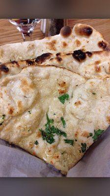 Garlic basil naan