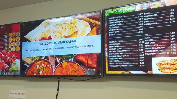 Digital menu