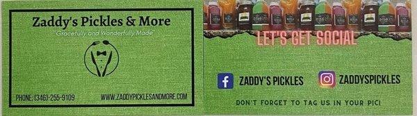 Zaddy’s Pickles And More