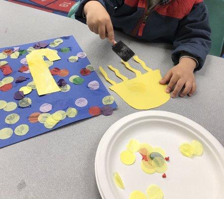 Gluing the jellyfish for the letter J