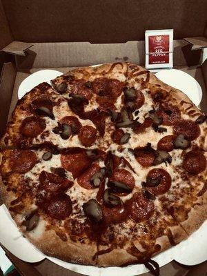 LG pepperoni mushroom