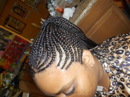 Updo Cornrows