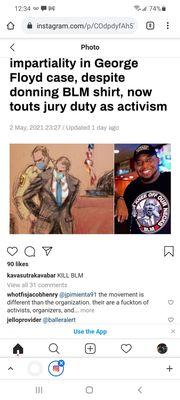 From their insta. "Kill blm "