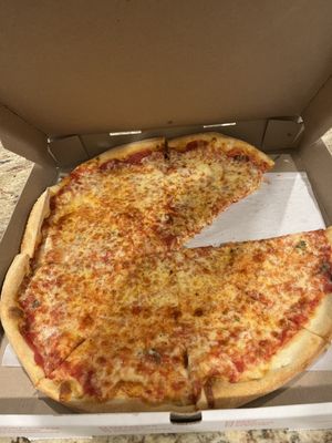 Large plain pizza