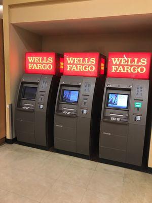 3 ATMs inside