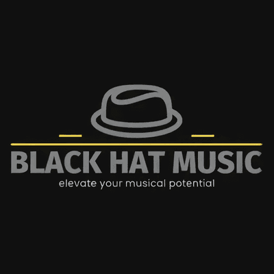 Black hat music logo