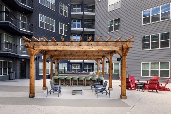 Poolside Grilling Stations