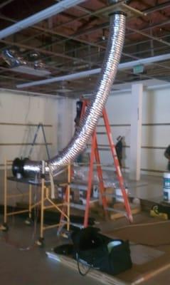 Duct testing at rough on new construction