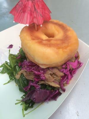 Pork doughnut slider