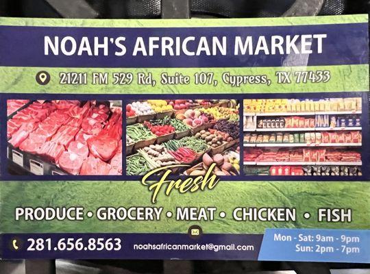 Noah’s African Market